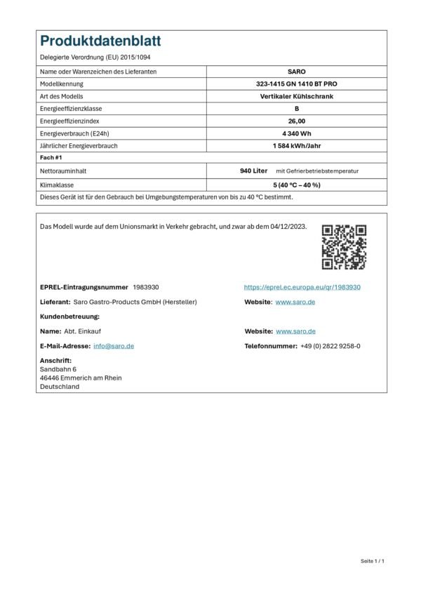 tiefkühlschrank bt pro 1410