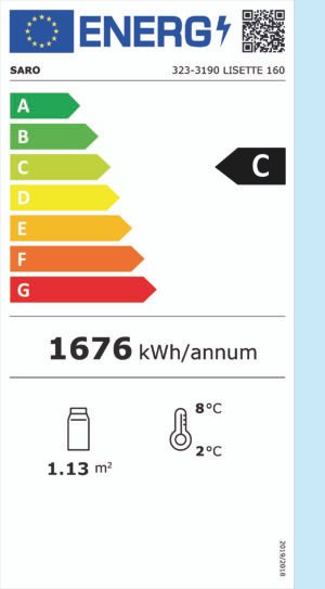 kühlvitrine 146 liter, modell lisette 160 edelstahl, 4 seitig verglast saro