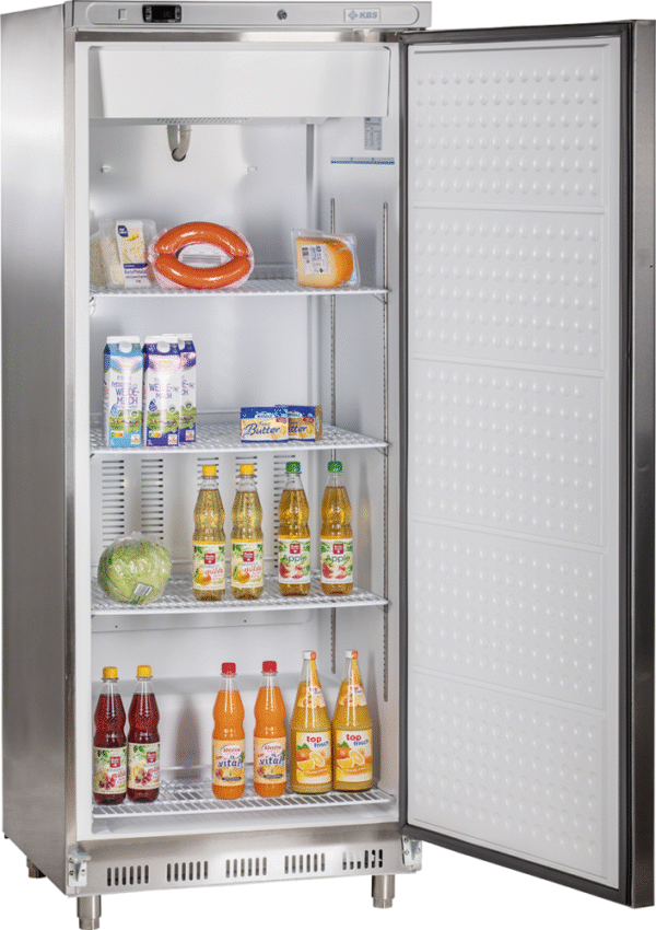 umluft gewerbekühlschrank kbs 702 u chr 641 liter, edelstahl, 1 tür kbs