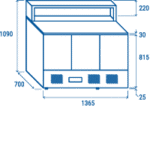 crp 93a – pizzasaladette gn 1/1 mit granit arbeitsplatte coolheadeurope