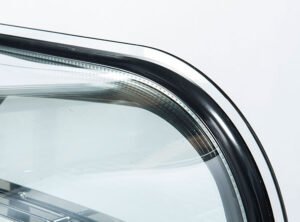 rc 100b 100 l schwarze kühlvitrine für thekenaufstellung