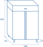 tiefkühlschrank qn 12 gn2/1