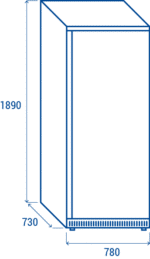 qr 600 gn 2/1 kühlschrank 600 l coolheadeurope
