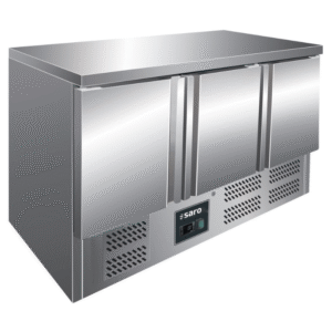 kühltisch, 3 türen, modell vivia s 903 s/s top 251 liter, +2/+8 °c saro