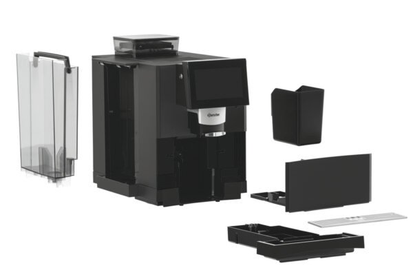 kaffeevollautomat easy plus 550 – 4 l tank, 550 g bohnenbehälter, schwarz – bartscher