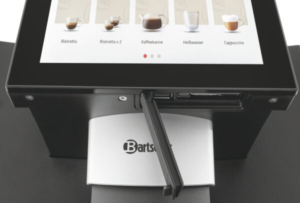 kaffeevollautomat easy plus 550 – 4 l tank, 550 g bohnenbehälter, schwarz – bartscher