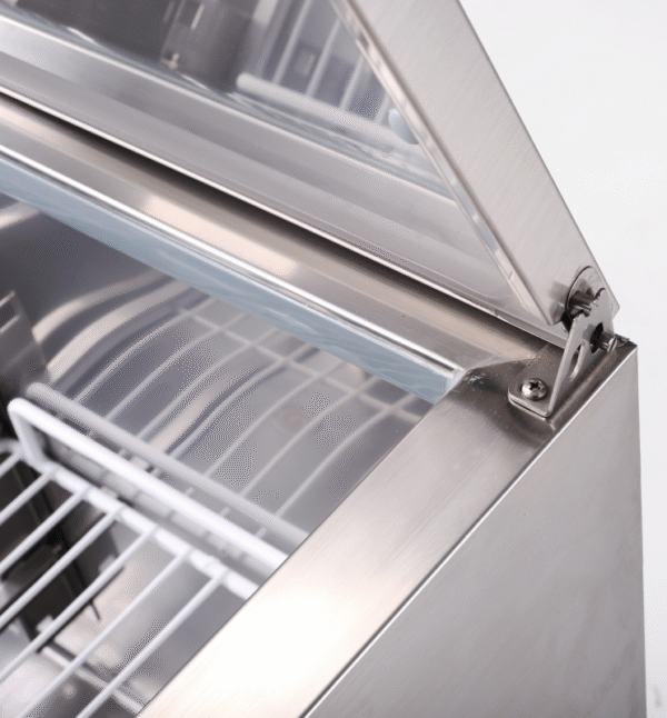 saladette kbs 900 – 247 l, edelstahl, mit schneidbrett – kbs