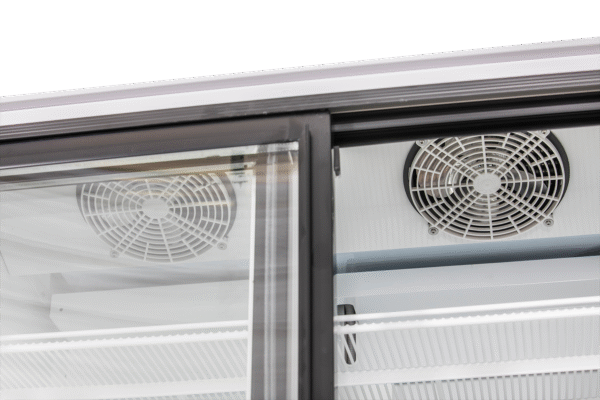 glastürkühlschrank kbs 1250 gdu – 1068 l, schiebetüren, weiß – kbs