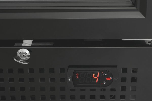 glastürenkühlschrank gtk2 221, 804 liter, doppelt verglaste flügeltüren