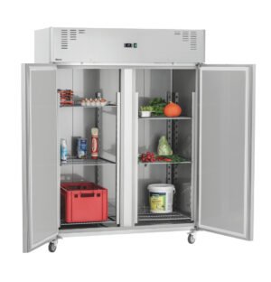 kühlschrank kgn2 212 | doppeltüriger edelstahl gewerbekühlschrank, 1.350 liter bartscher