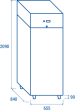 mr 7 – kühlschrank 600 liter, edelstahl, digitalsteuerung & umluftkühlung coolheadeurope