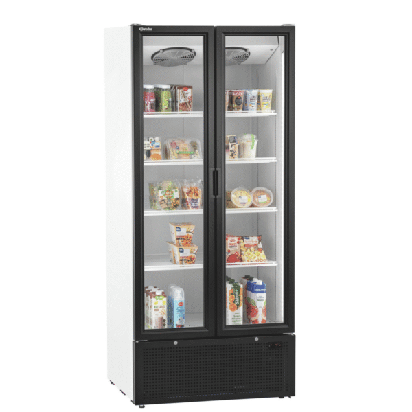 glastürenkühlschrank gtk2 221, 804 liter, doppelt verglaste flügeltüren bartscher