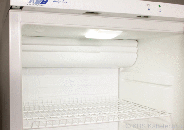 glastürkühlschrank cd 350 – 350 l, weiß, mit schloss & led beleuchtung – kbs