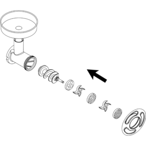 fleischwolf 160 kg – edelstahl, unger system, auftischgerät – kbs