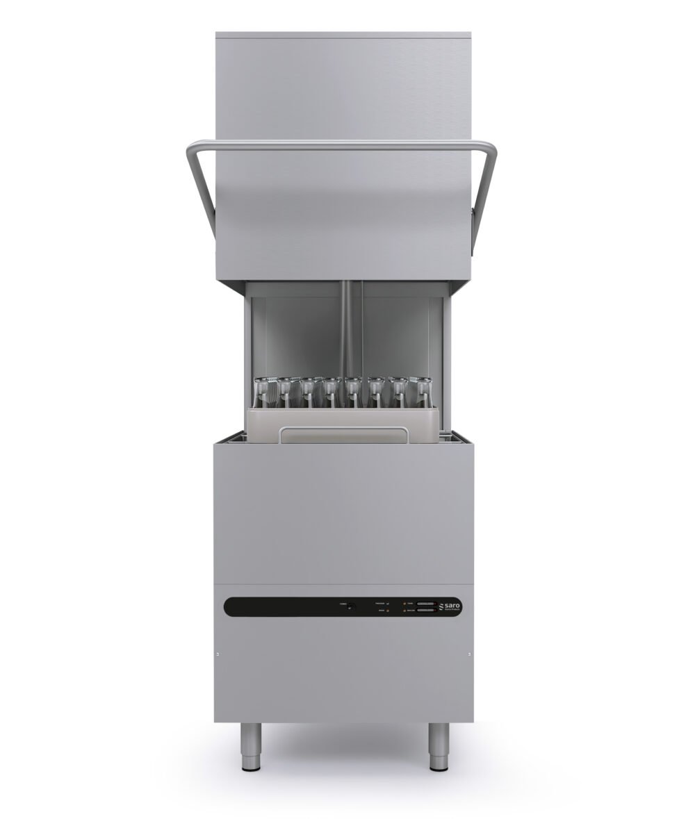 Haubenspülmaschine FRANKFURT doppelwandig inkl. Reiniger-, Klarspül-, Ablauf- und Nachspülpumpe - SARO
