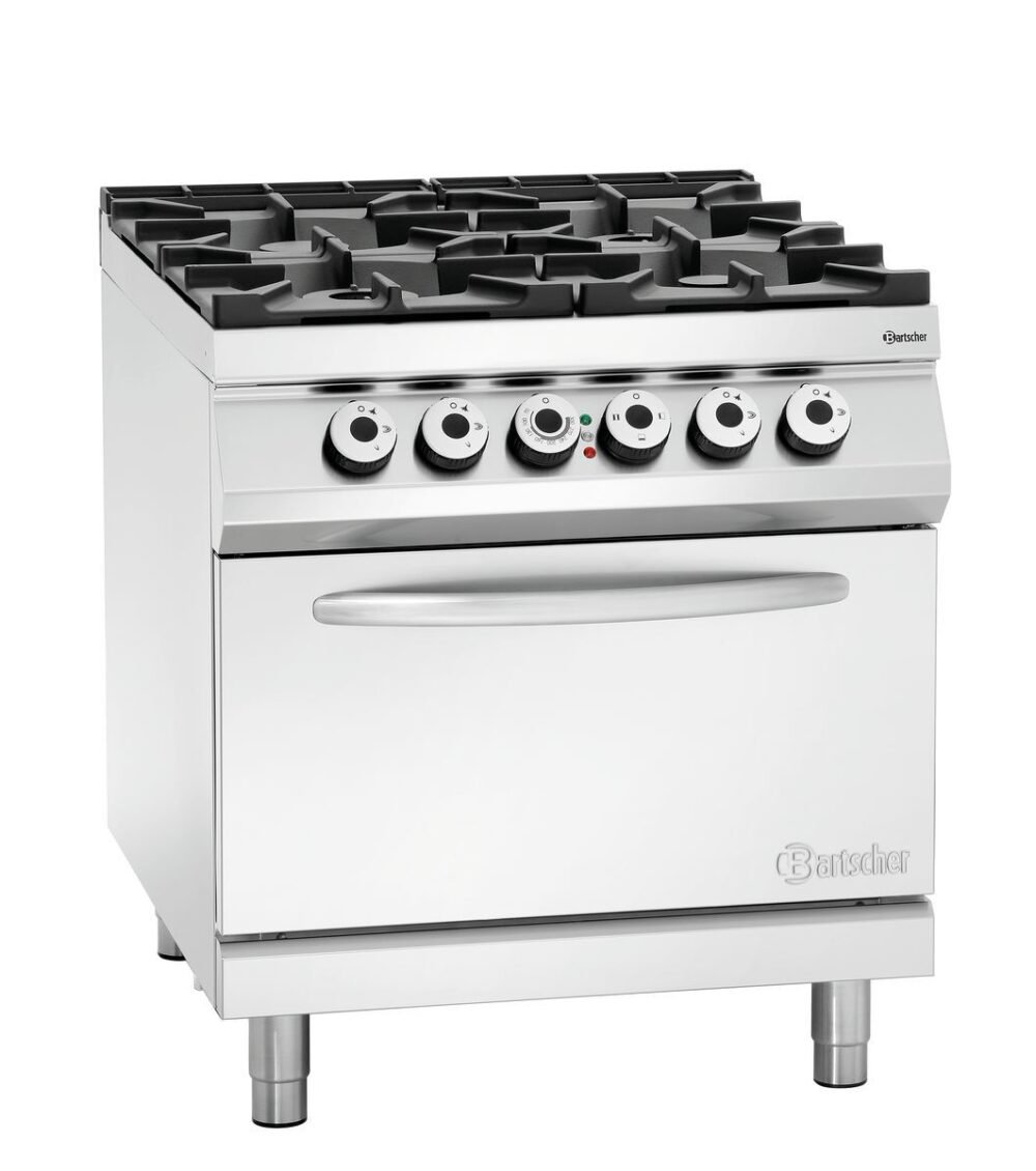 Bartscher 4 Flammen Gasherd, EBO 2/1GN