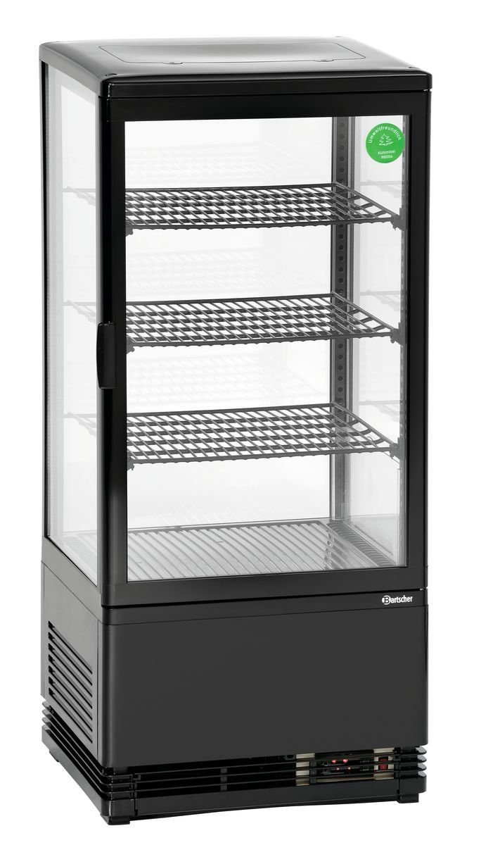 Bartscher Mini-Kühlvitrine 78L, schwarz