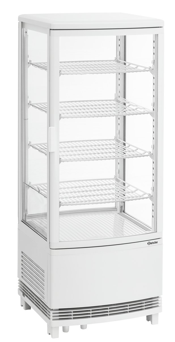 Bartscher Mini-Kühlvitrine 98L2T weiß