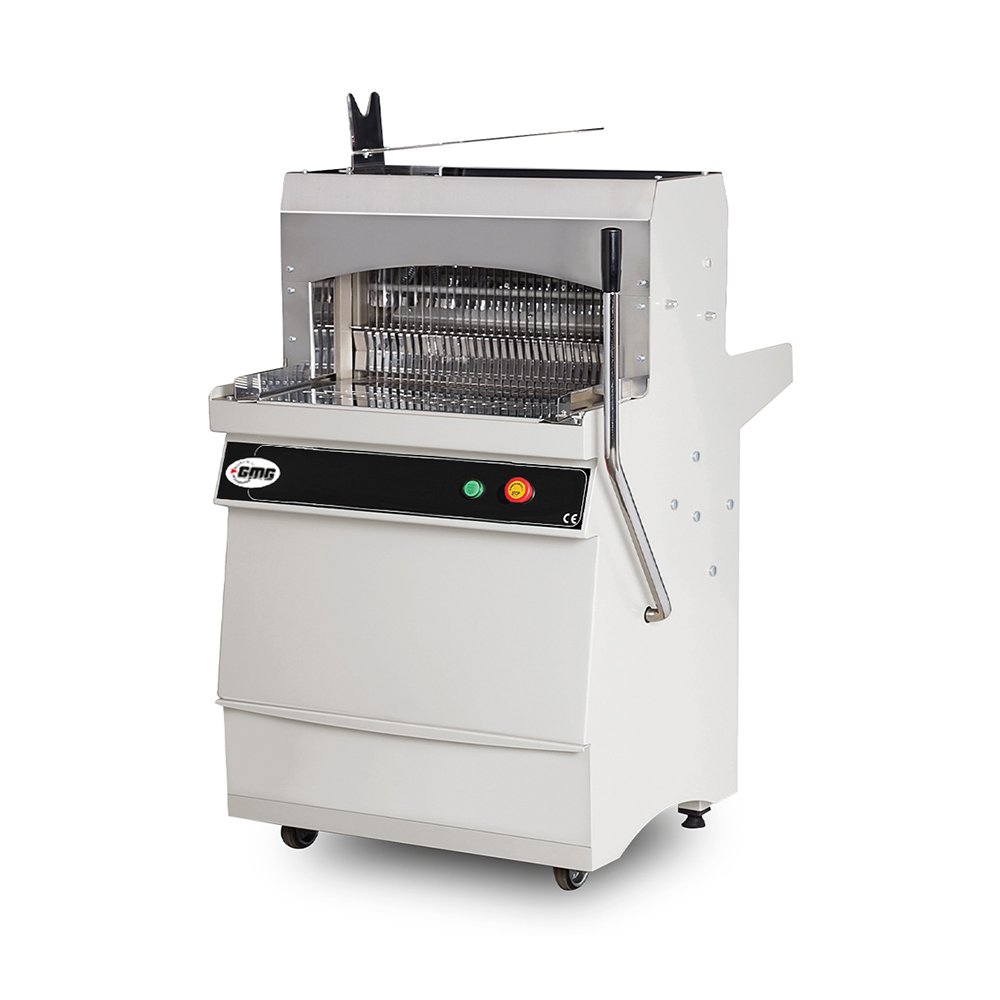 GMG Brotschneidemaschine 500 Brote / 1 Stunde – Schnittstärke 11 mm, 65 x 70 x 117 cm