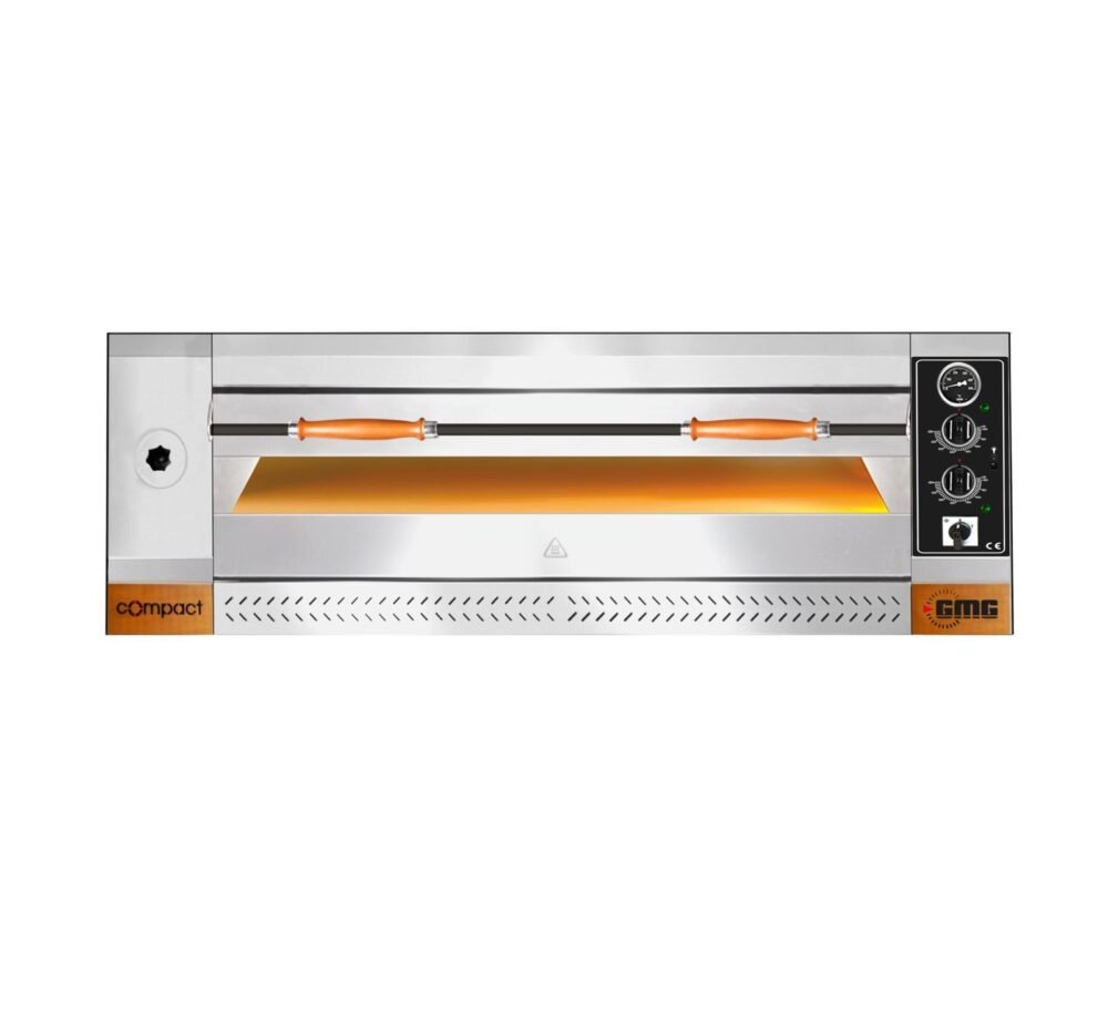 GMG Pizzaofen – 4x Ø 35 cm, 5 kW 400 V, Stapelbar, Mit Schamottsteinboden, 1 Backkammer