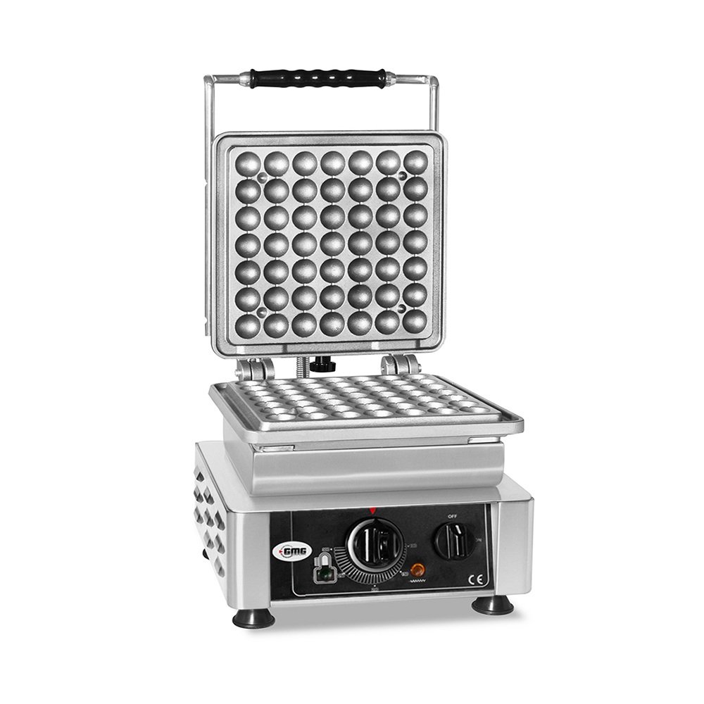 GMG Waffeleisen Lokmia-S – 1x (49 x 3 cm Ø x 1,4 cm/2,8 cm), Wechselbare Backplatte & einfache Montage, 50° bis 300°C, Leichte Reinigung