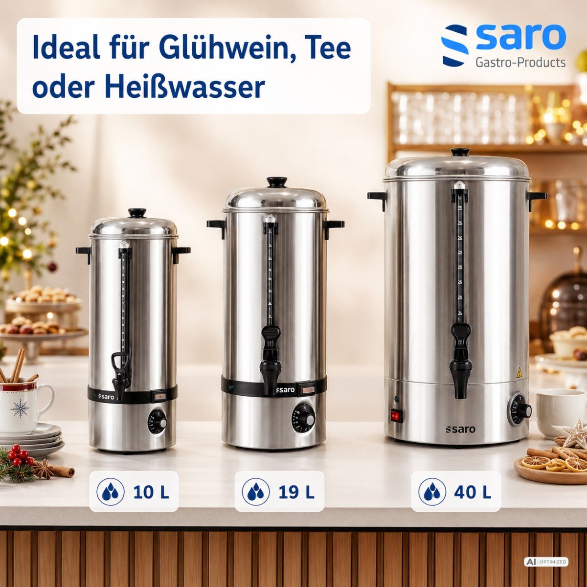 SARO Glühweinkocher / Heißwasserspender Modell HOT DRINK