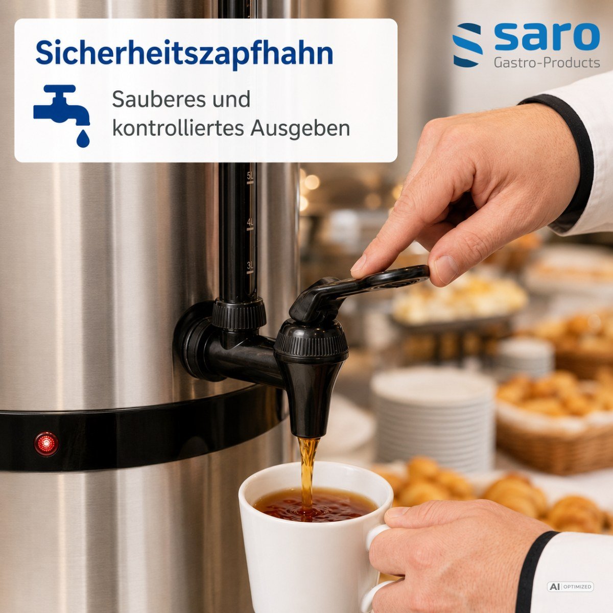 SARO Glühweinkocher / Heißwasserspender Modell HOT DRINK MINI