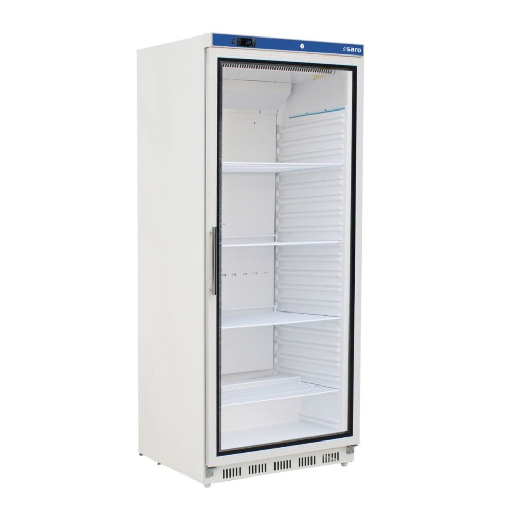 SARO Lagerkühlschrank mit Glastür - weiß, Modell HK 600 GD V2