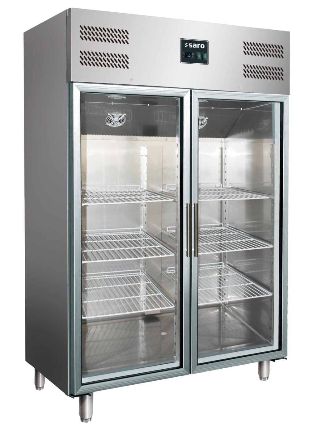 SARO Gewerbekühlschrank mit Glastüren - 2/1 GN, Modell GN 1200 TNG