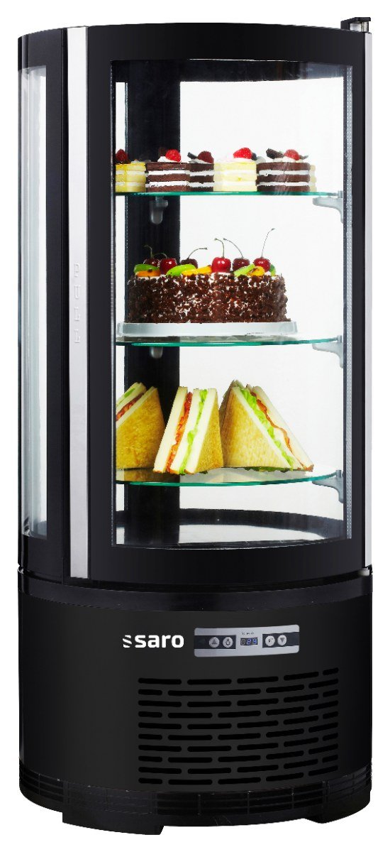 SARO Kuchenvitrine - schwarz Modell MATILDE