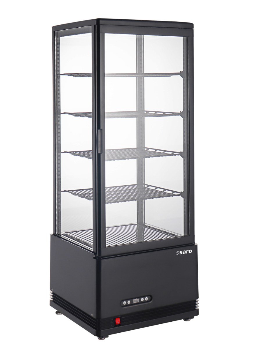SARO Kühlvitrine Modell SC 100 AV, schwarz
