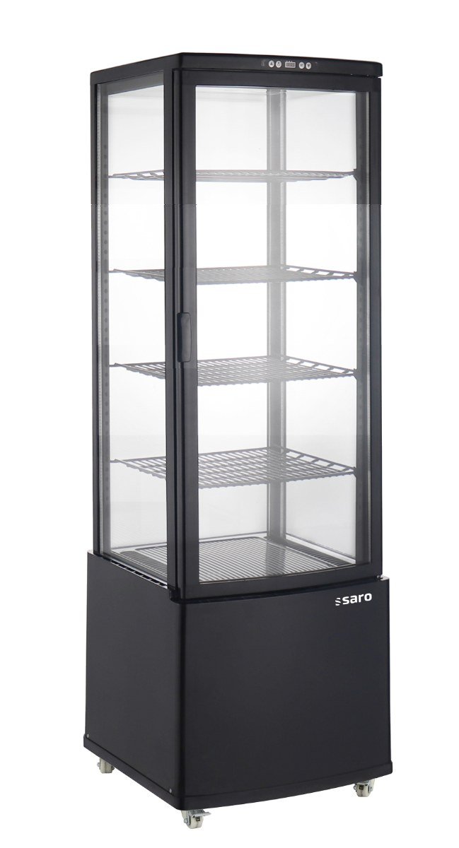 SARO Kühlvitrine, schwarz Modell PHIL AV