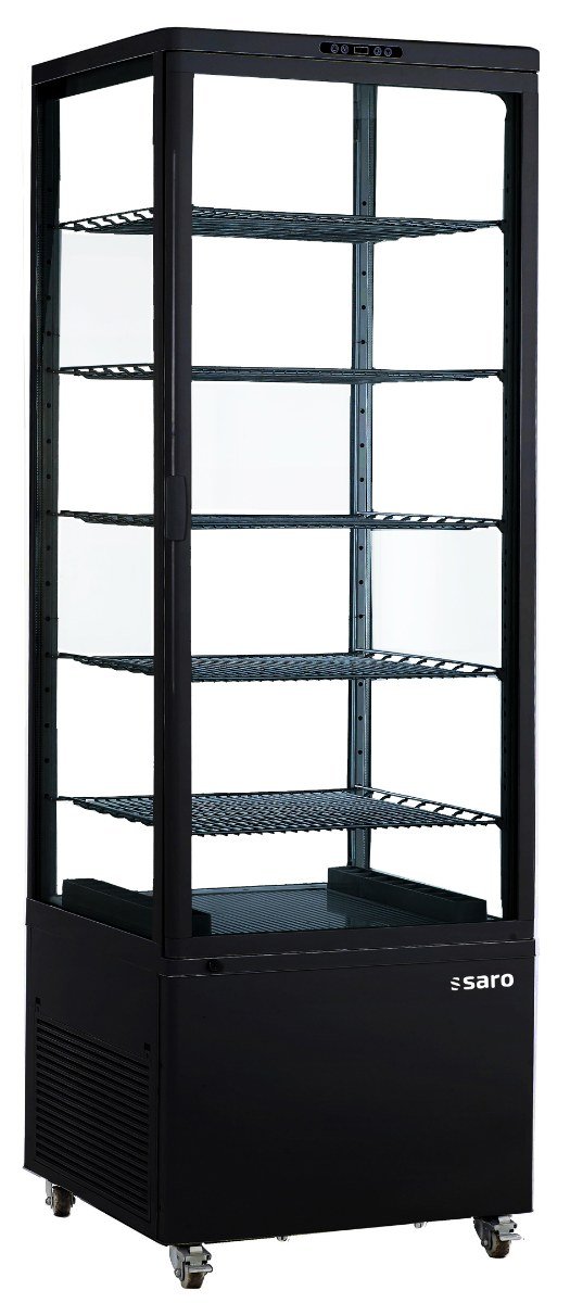 SARO Kühlvitrine, schwarz Modell LENN