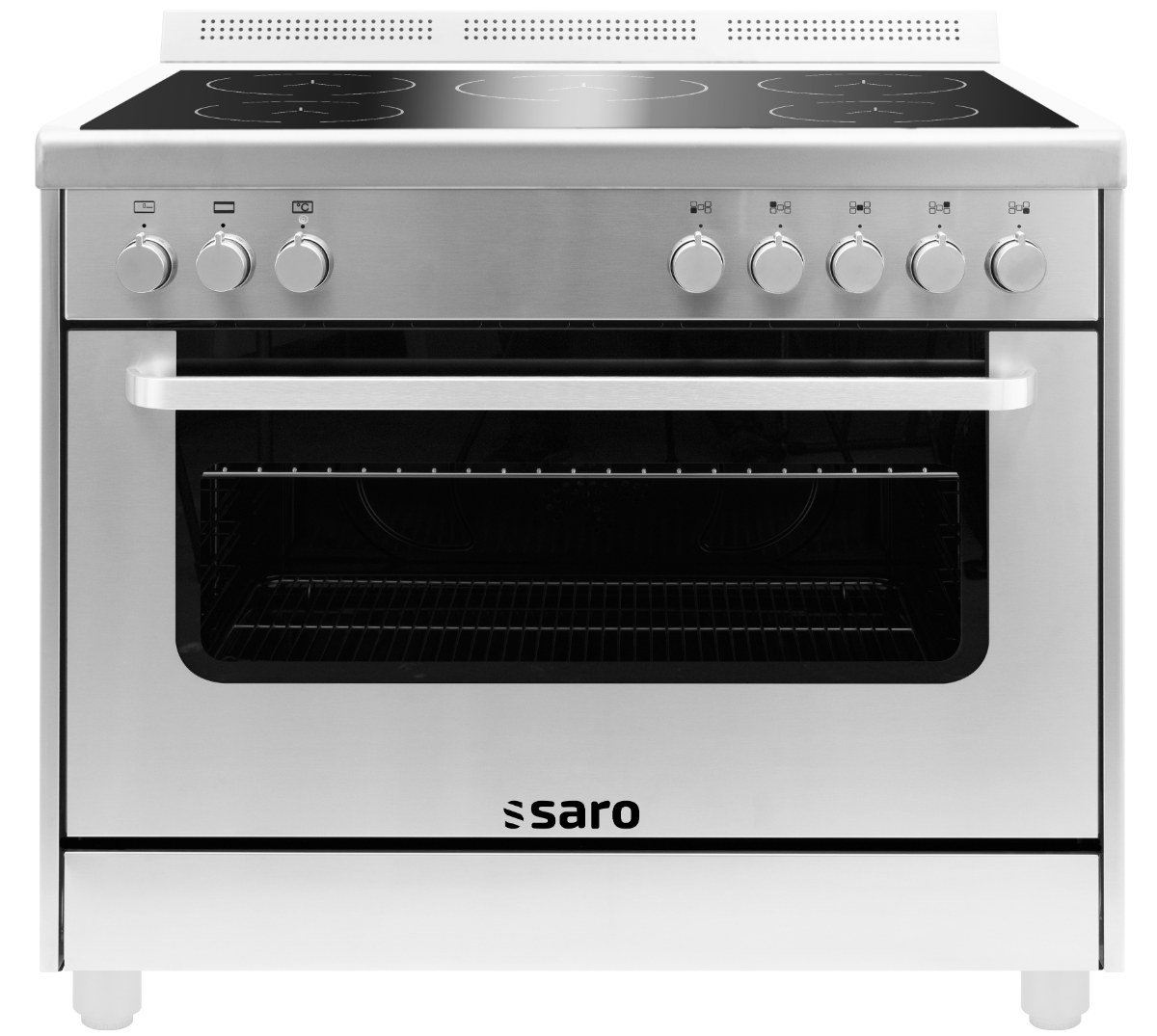 SARO Induktionsherd +Elektrobackofen Modell TS95I61X silber