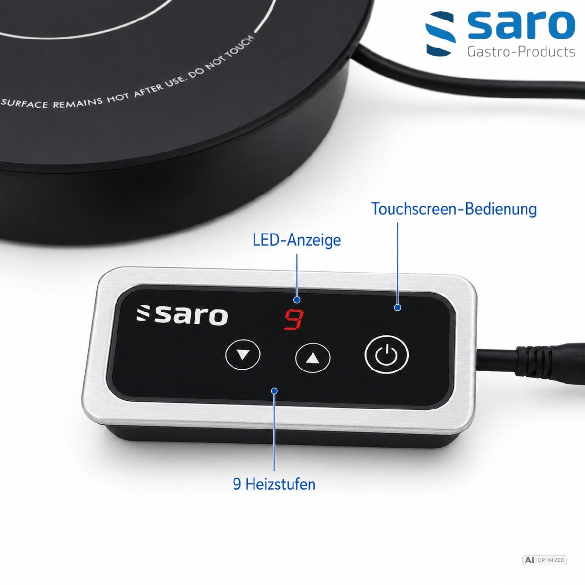 SARO Einbau-Induktionsplatte Modell EVA