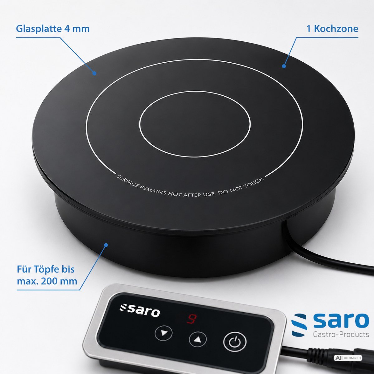 SARO Einbau-Induktionsplatte Modell EVA