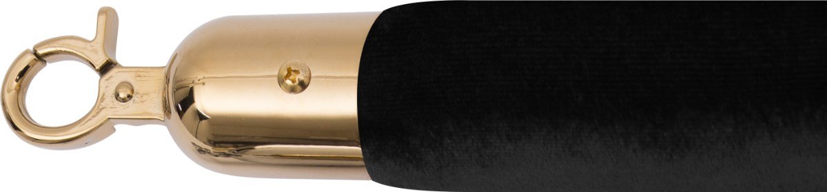 SARO Kordel für Absperrpfosten schwarz / gold Modell AF 222