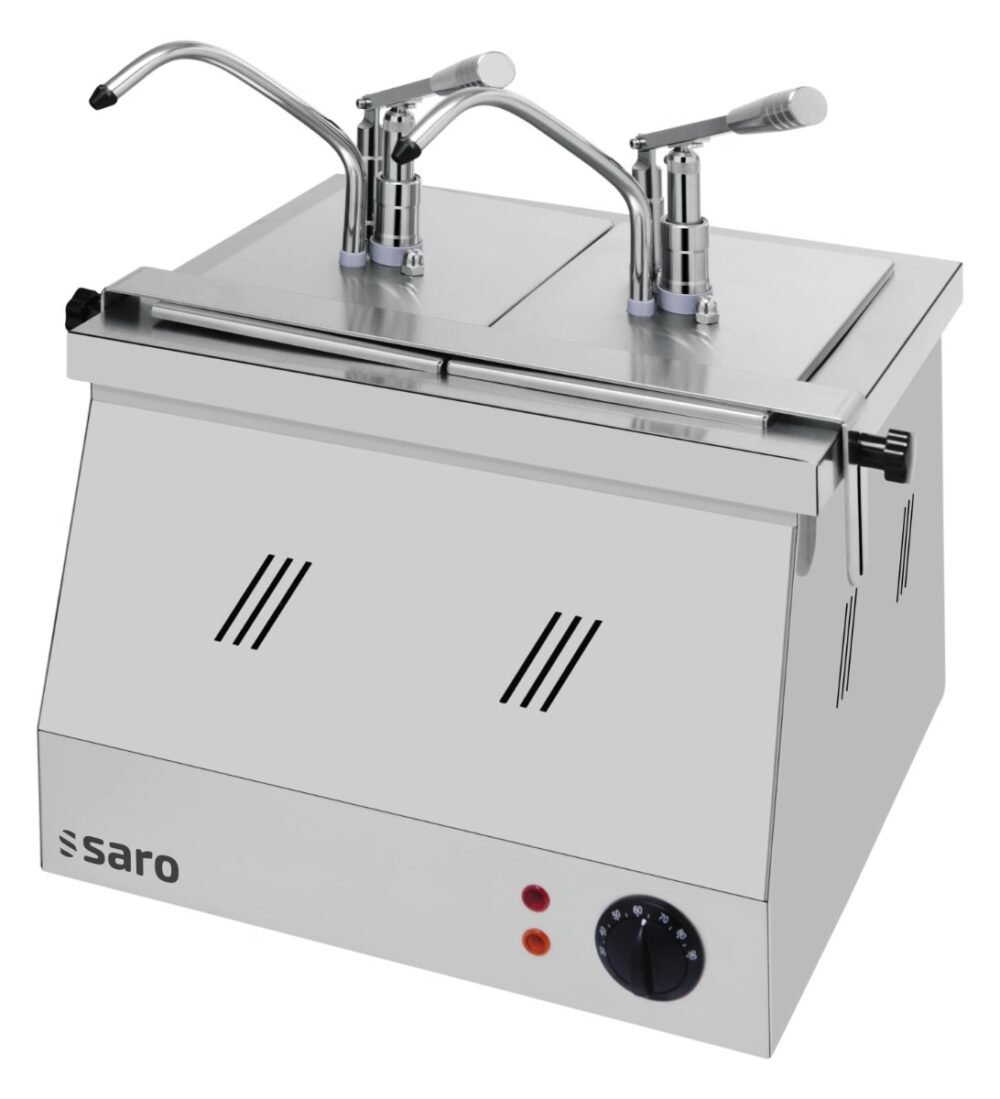 SARO Bainmarie 2X1/4 GN 200 mit Dispenser Modell BM-0214
