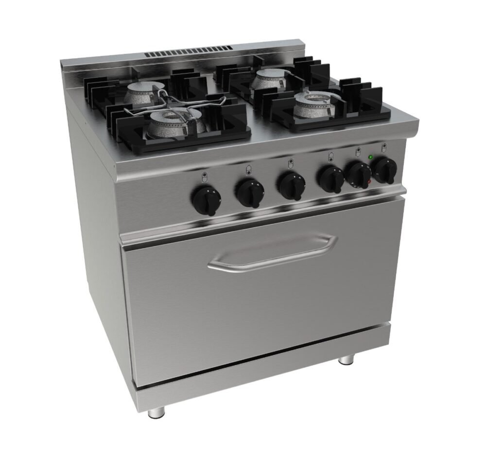 SARO Gasherd mit Elektrobackofen Modell E7/KUPG4LE
