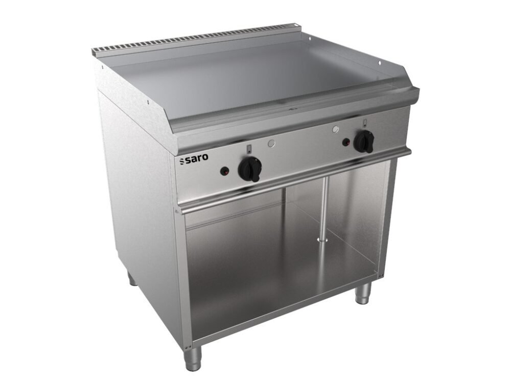 SARO Gas-Griddleplatte mit offenem Unterbau, Modell E7/KTG2BAL