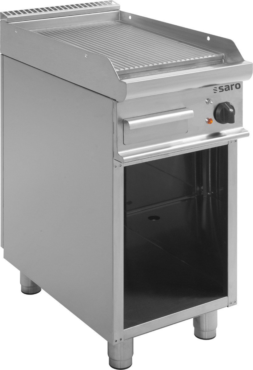 SARO Elektro-Griddleplatte mit offenem Unterbau, Modell E7/KTE1BAR