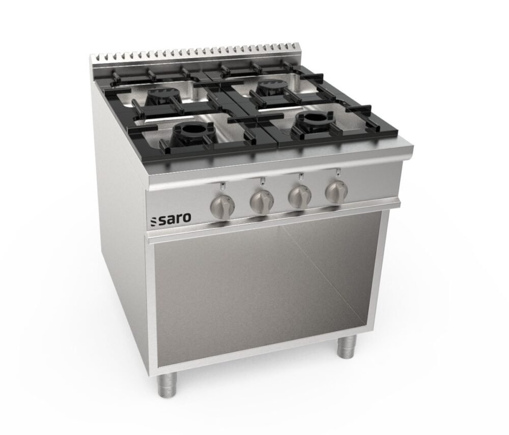 SARO Gasherd offener Unterbau 4 Brenner Modell LQ / CUG4BA