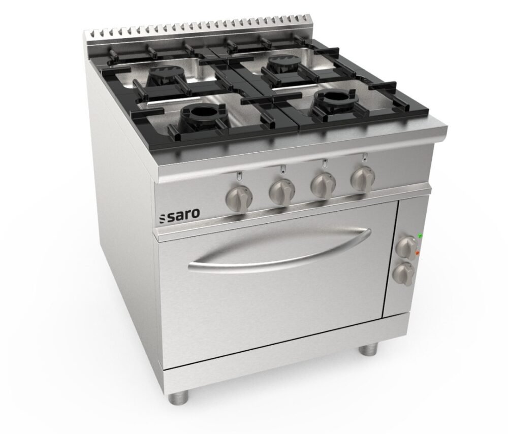 SARO Gasherd +Elektroofen 4 Brenner Modell LQ / CUG4NE