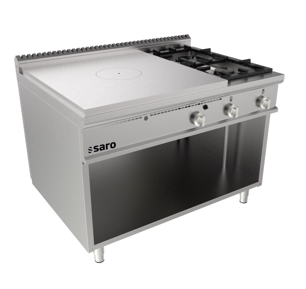 SARO Glühplattenherd offener Unterbau +2 Brenner Modell LQ / TPG6BA