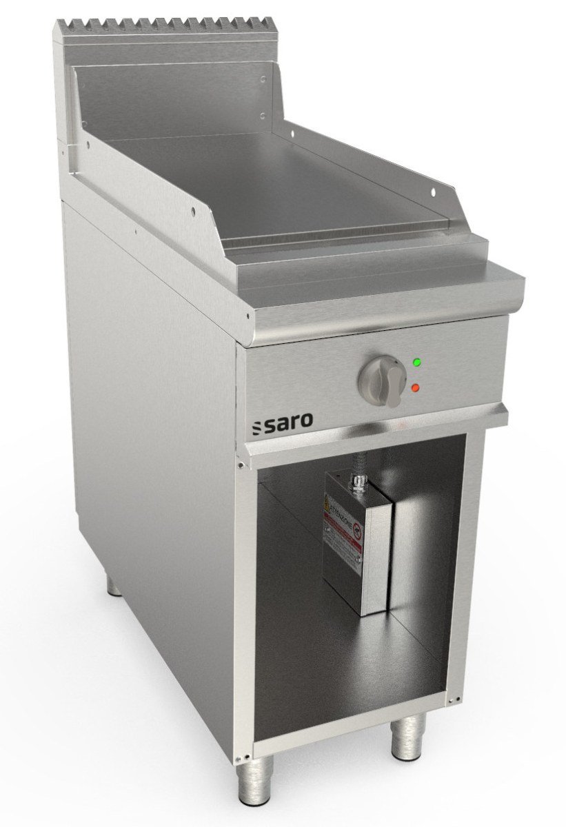 SARO Elektrogriddleplatte 400 mm breit Stand glatt Modell LQ / FTE2BAL