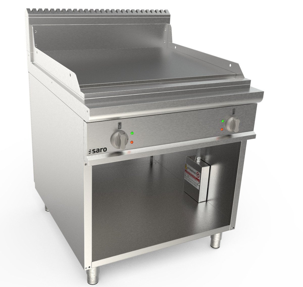 SARO Elektrogriddleplatte 800 mm breit Stand glatt Modell LQ / FTG4BAL