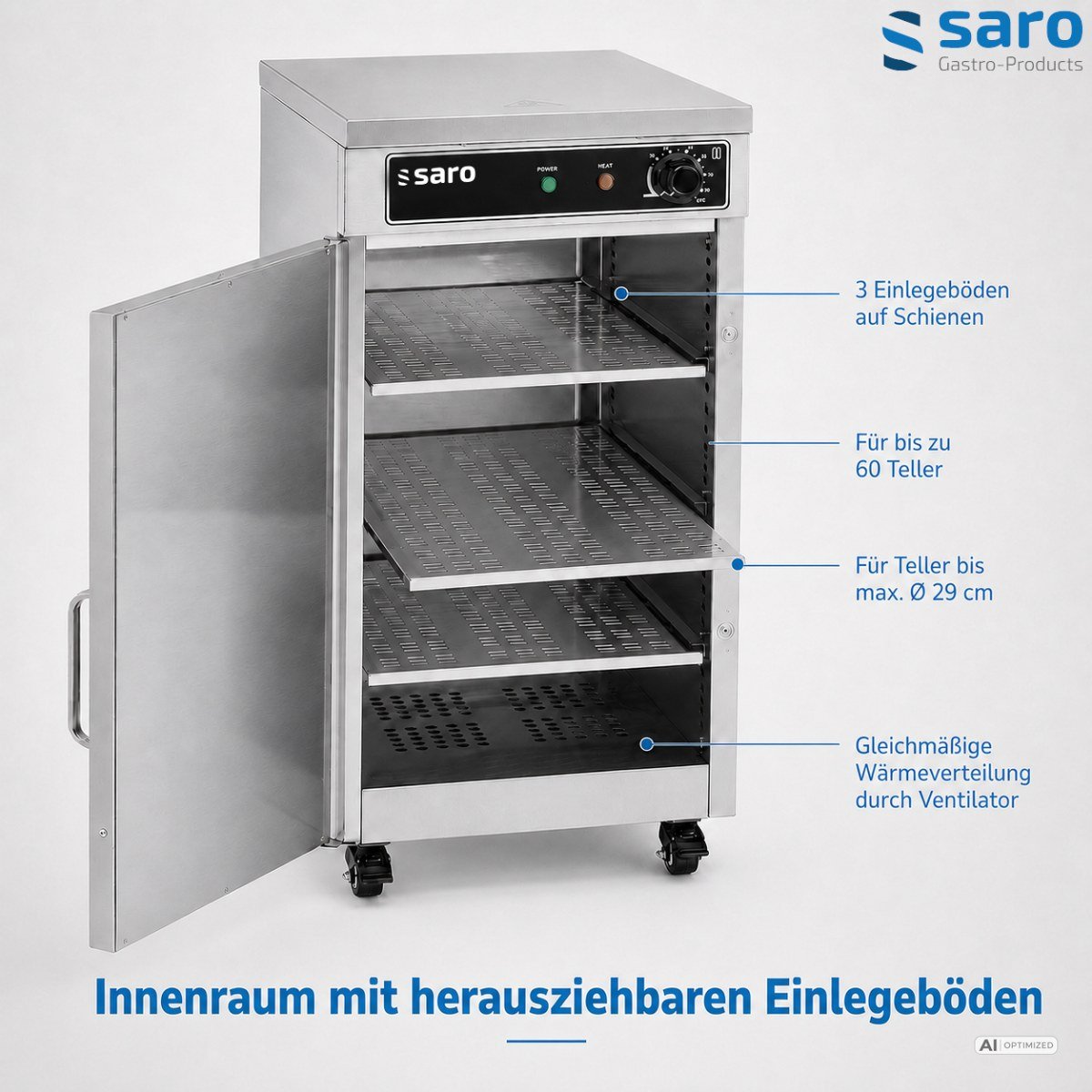 SARO Tellerwärmeschrank Modell TW 60