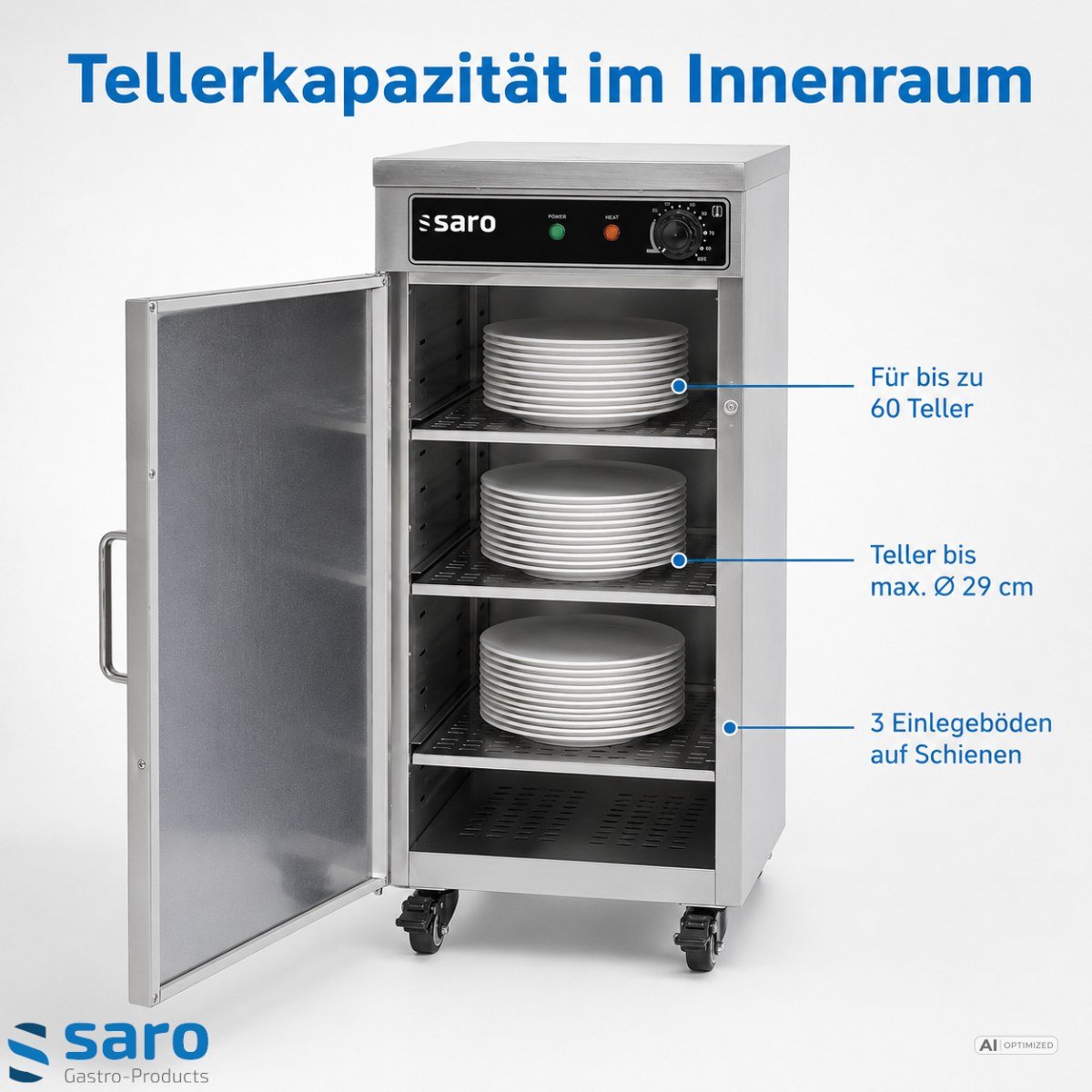 SARO Tellerwärmeschrank Modell TW 60
