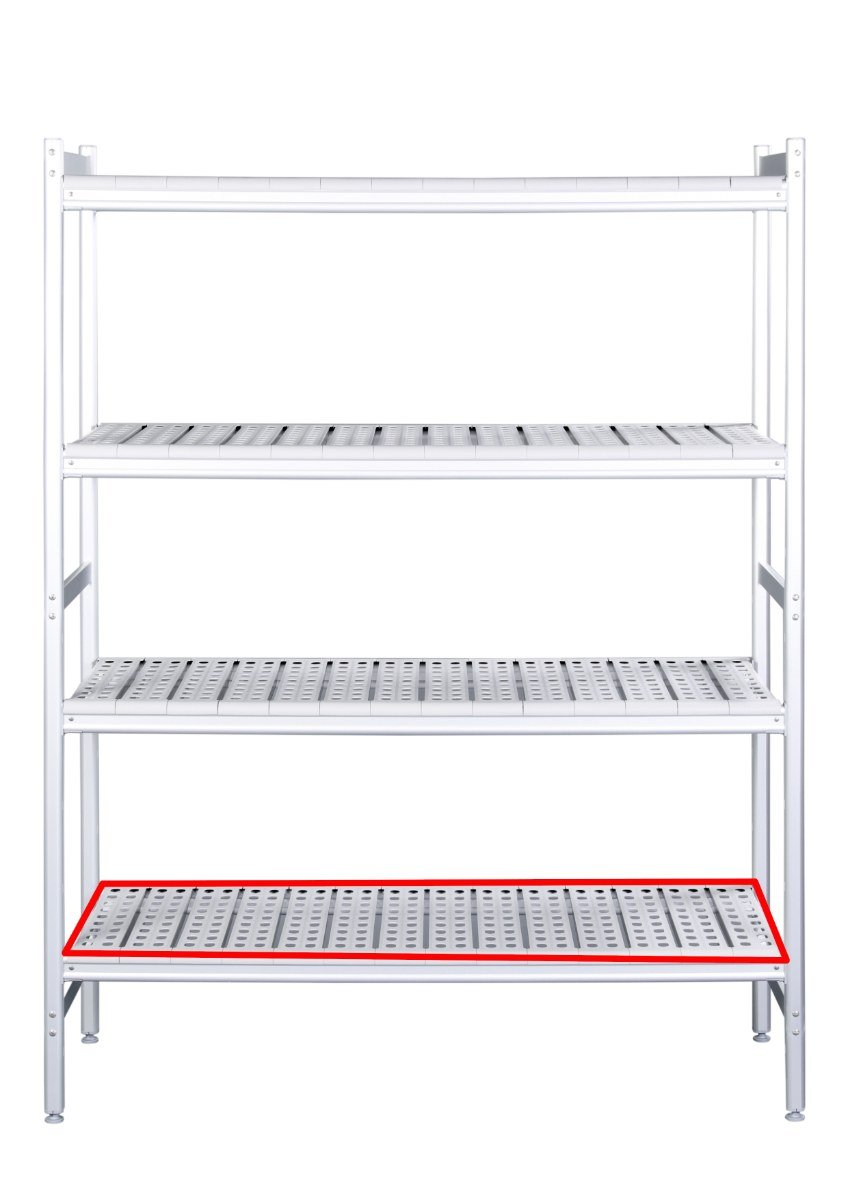 SARO Alu- Regalboden mit Kunstoffrosten 475x532mm