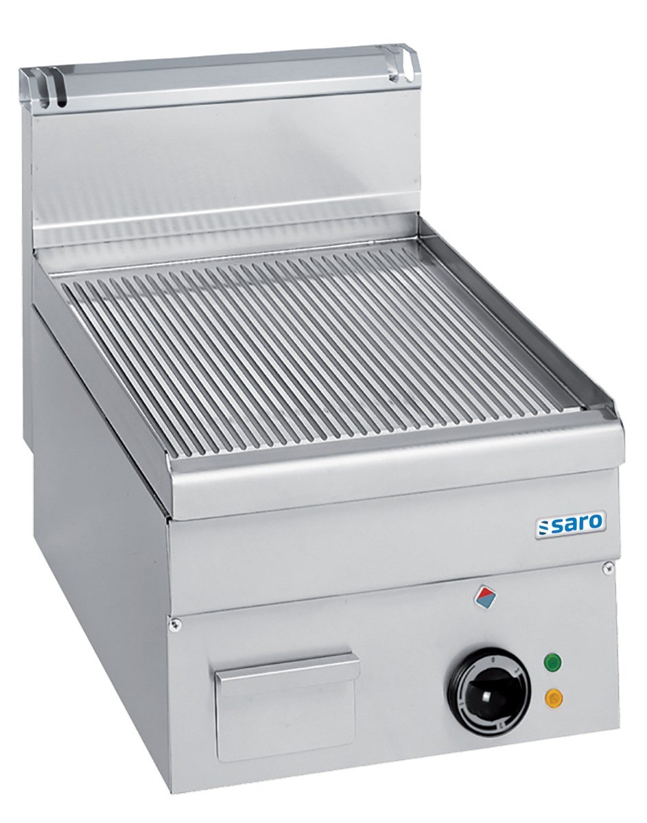 SARO Elektrogrillplatte, gerillt, Tischmodell EFT46R